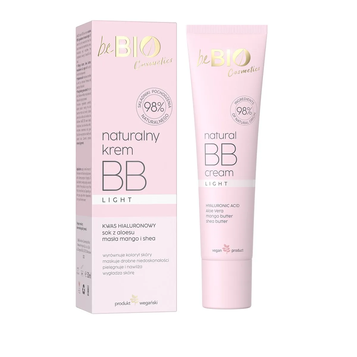 BeBio Natural BB Face Cream - Light 30ml