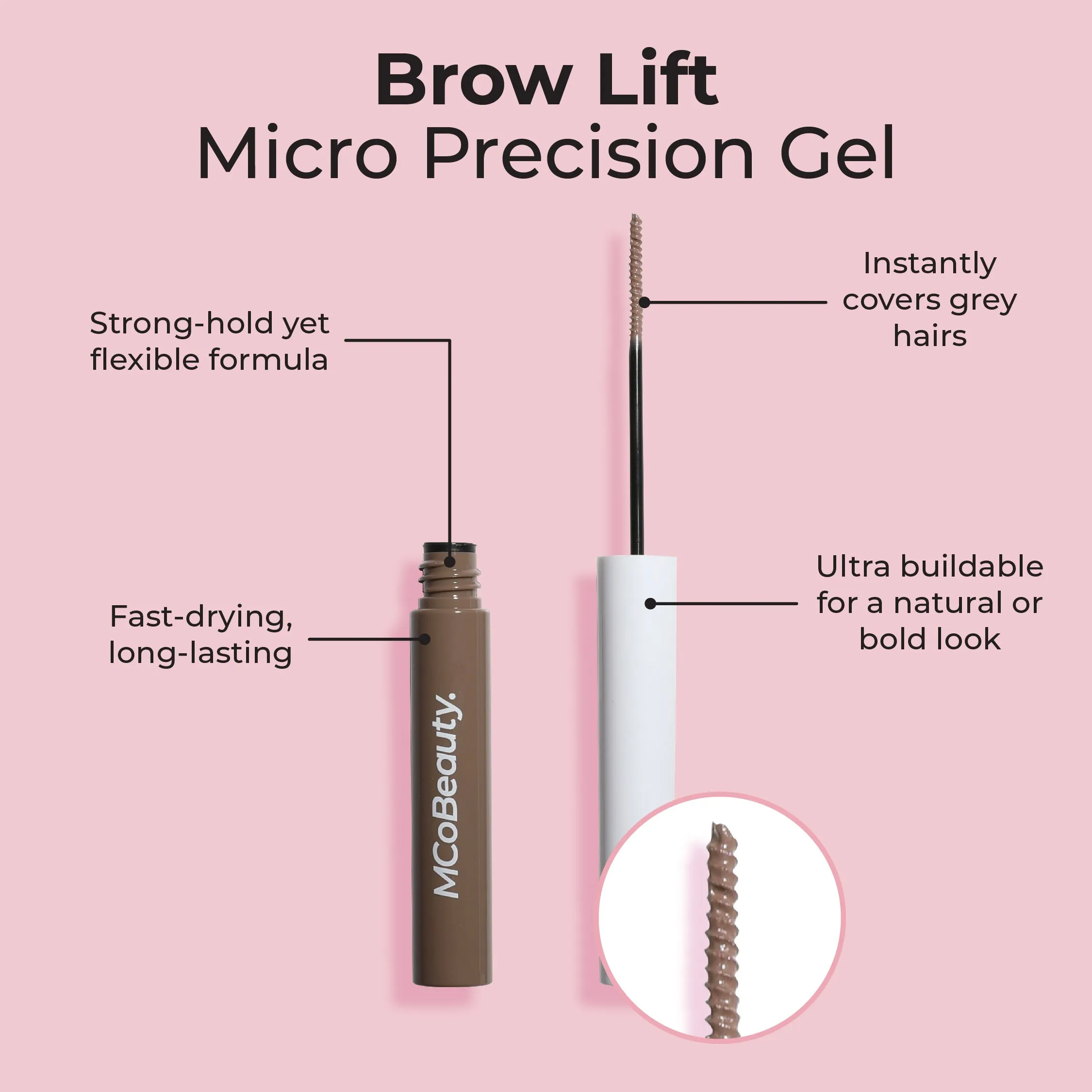 MCoBeauty Brow Lift Micro Precision Gel 4.5ml - Medium/Dark